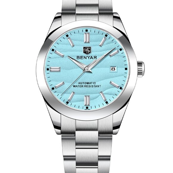 Men's Automatic Watch Stainless Steel 40mm Luminous Calendar Waterproof